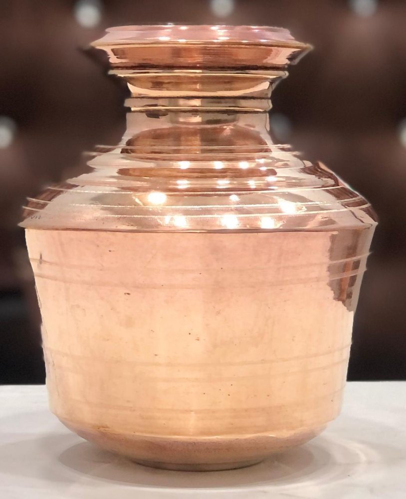 27.5cm X 27cm (h X W) Plain Mr.Copper Kudam Copper Pot, For Home