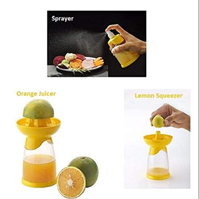 yellocut Plastic 3 In 1 Lemon Juice Sprey