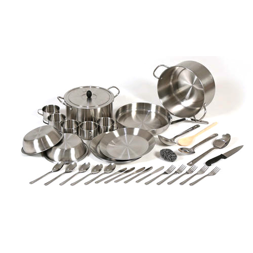 Stainless Steel Silver Kitchen Set