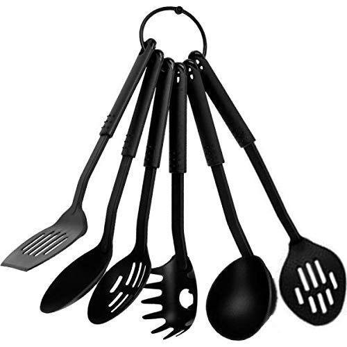 Your Brand Mat Finish Heat-Resistant Spoon Tools Set (Set of 6)