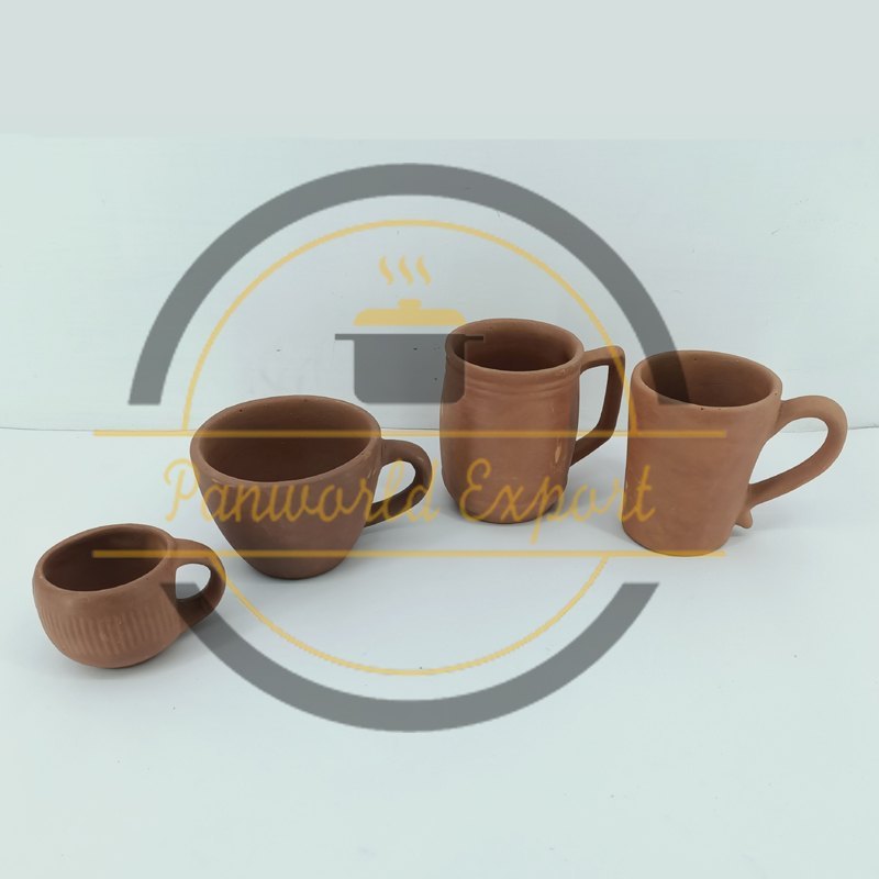 Brown Polished Terracotta Mug, For Home, Capacity: 300 ml