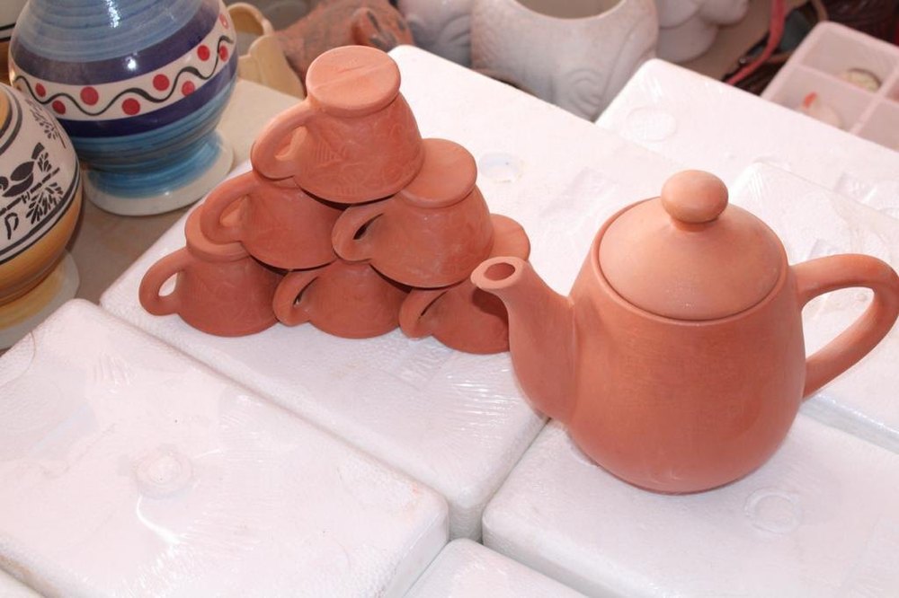 Brown CLAY Terracotta Tea cups Set