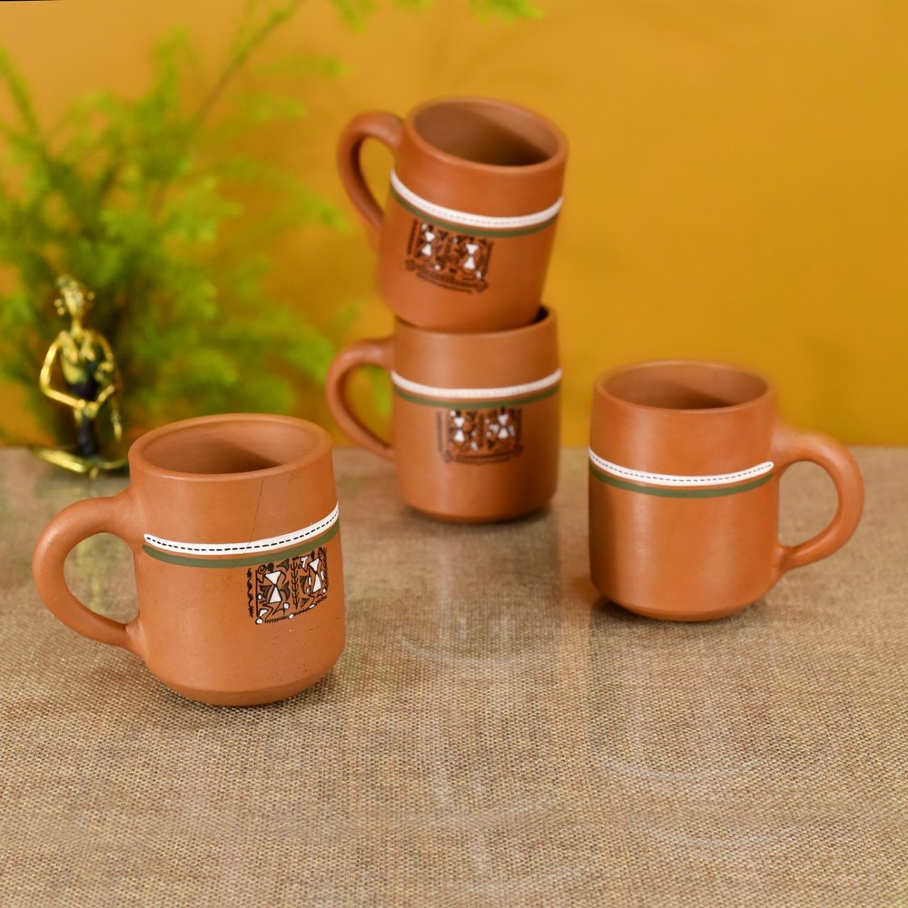 Terracotta Knosh Earthen Cups Set