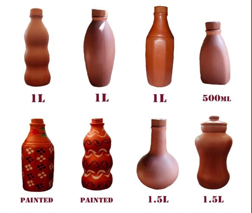 Atulyam Good Terracotta Clay Water Pots