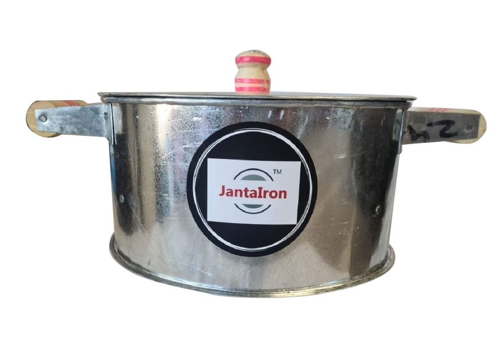 Janta Iron Polished 10 Inch Bati Cooker, For Cooking