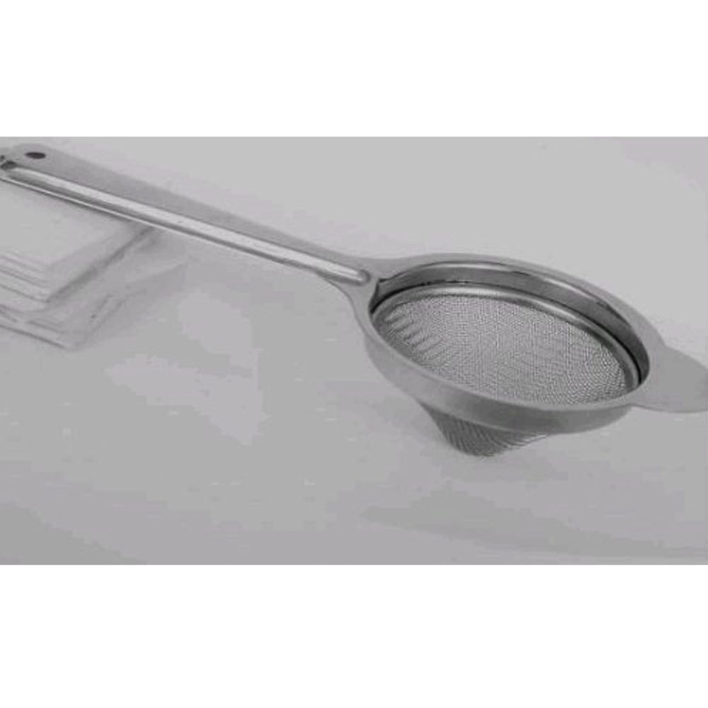 Silver Conical Stainless Steel Tea Strainer, For Home, Size: 12 cm ( Diameter )