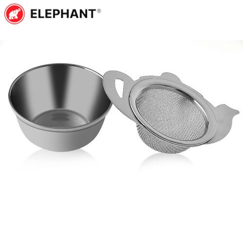 Stainless Steel Elephant SS Cup Tea Strainer, Size: 23x9cm