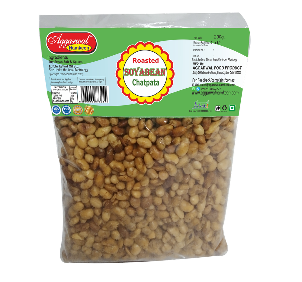 3 Roasted Soyabean Chatpata, Packaging Size: 200 Grams