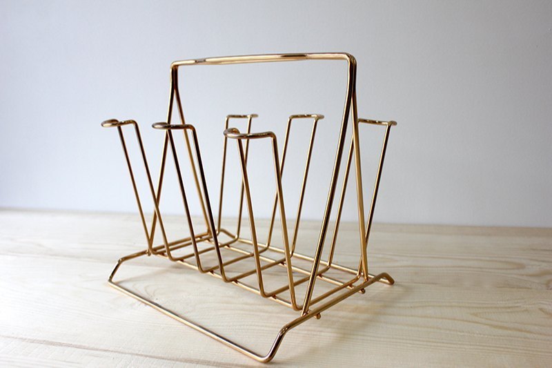 Golden Kitchen Glass Stand Rose Gold Finishing, Packaging Type: 10 Pcs, Size/dimension: H: 175mm X W: 160mm
