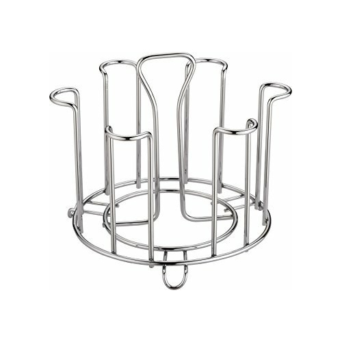Silver Stainless Steel Glass Stand