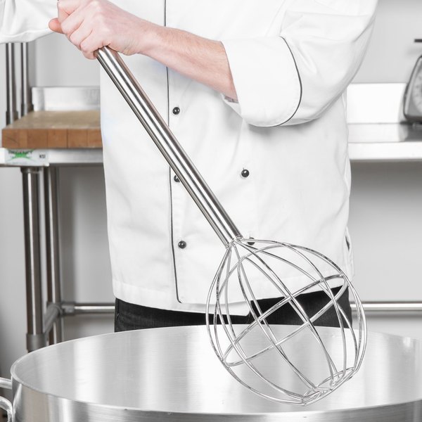Natural Silver Stainless Steel Ball Kettle Whip Giant Whisk