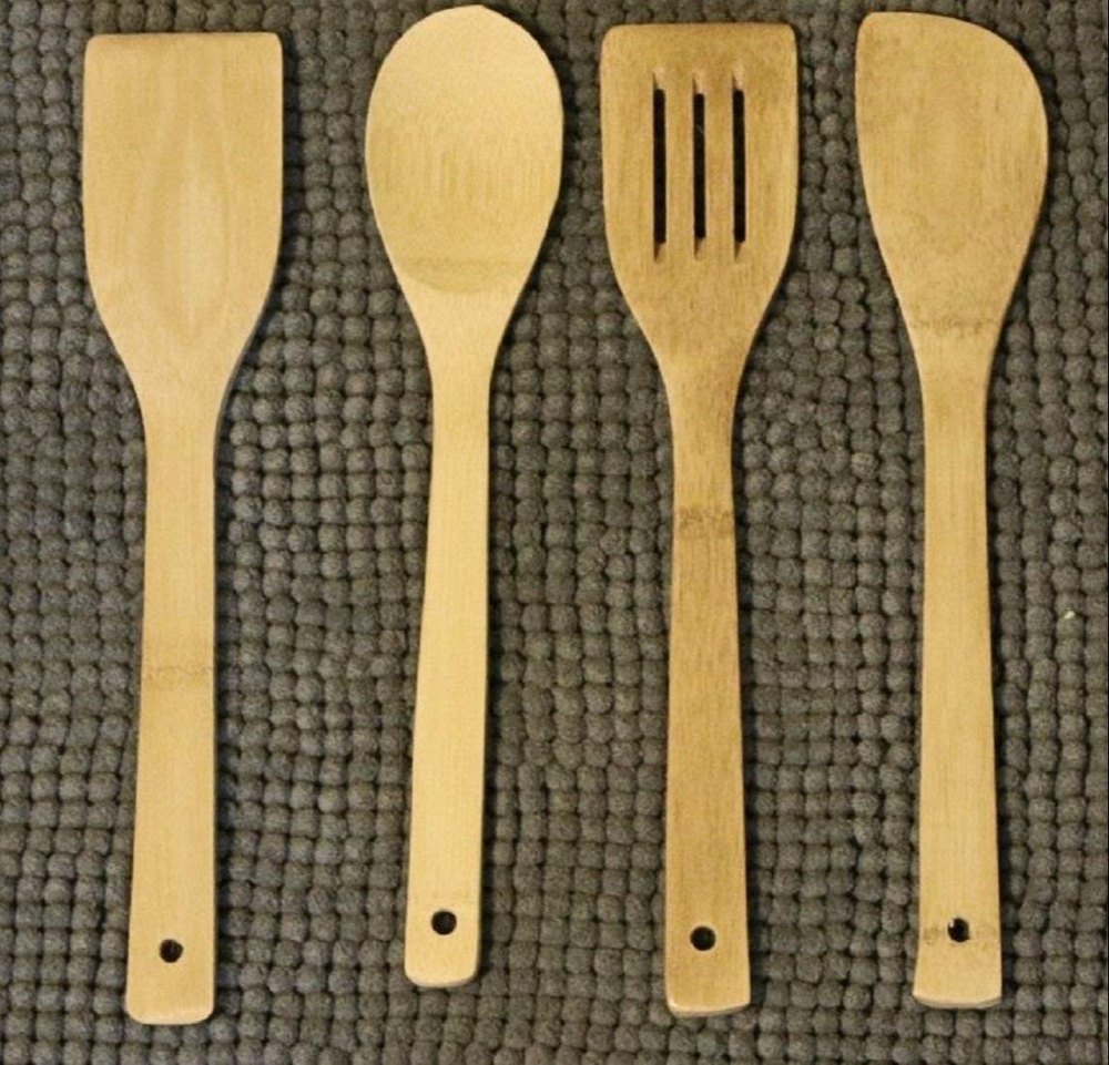 4pc Bamboo Kitchen Tools