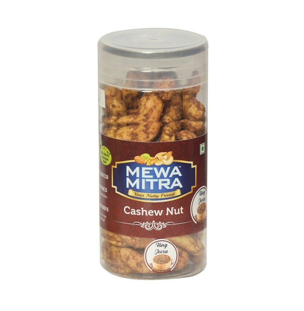Mewa Mitra Hing Jeera Cashew Nut, Packaging Size: 100 Grams, Packaging Type: Plastic Jar