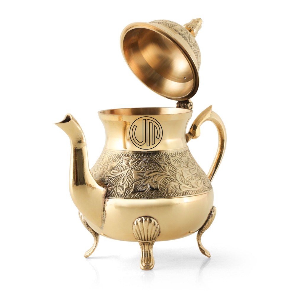 Vaasa Mimansa Glossy Brass Tea / Coffee Jug (Kettle) img