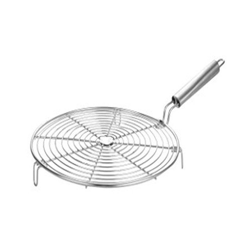 Silver Stainless Steel Kitchen Papad Roaster, For Hotel
