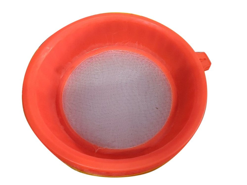 Gulab Glossy Hanging Plastic Flour Strainer, For Kitchen, Size: 20 cm ( Diameter )