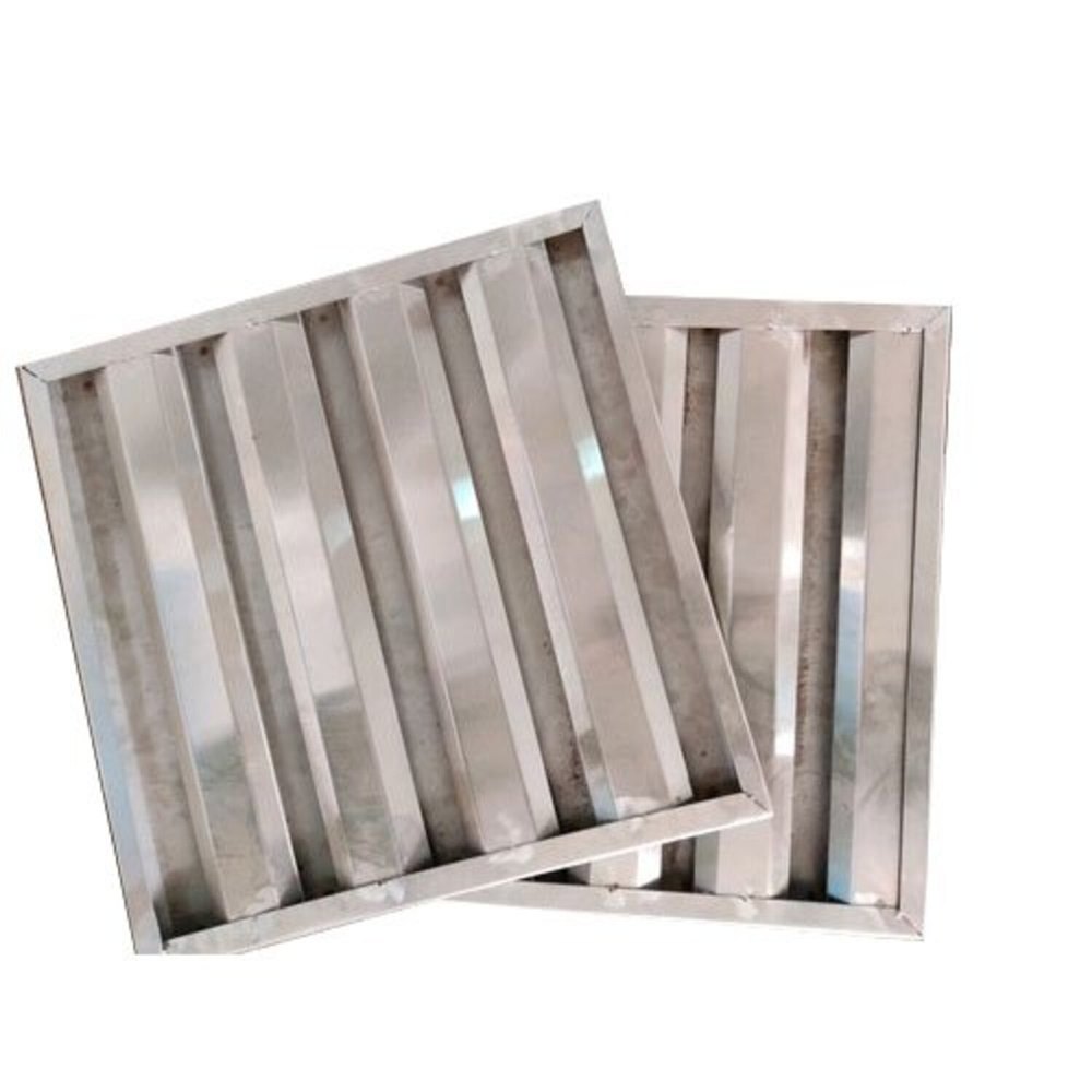 Stainless Steel Baffle Grease Filter, For Restaurant, Diameter: 4inch