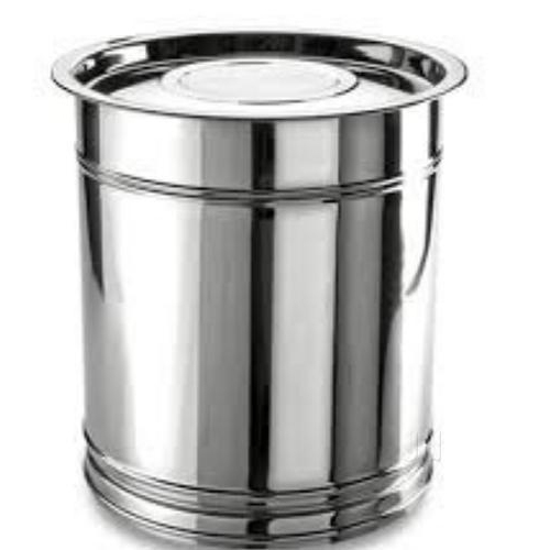 Silver Stainless Steel Kitchen Drum