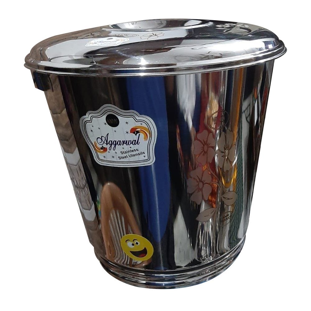 20mm Food Products Aggarwal Stainless Steel Drum, For Home, 18 Inch img