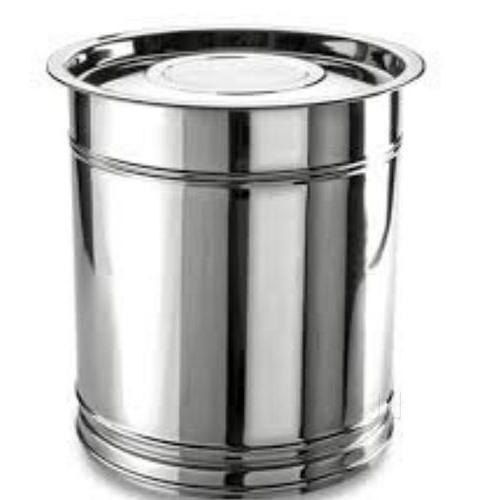 Stainless Steel Kitchen Drum, Capacity: 10 L