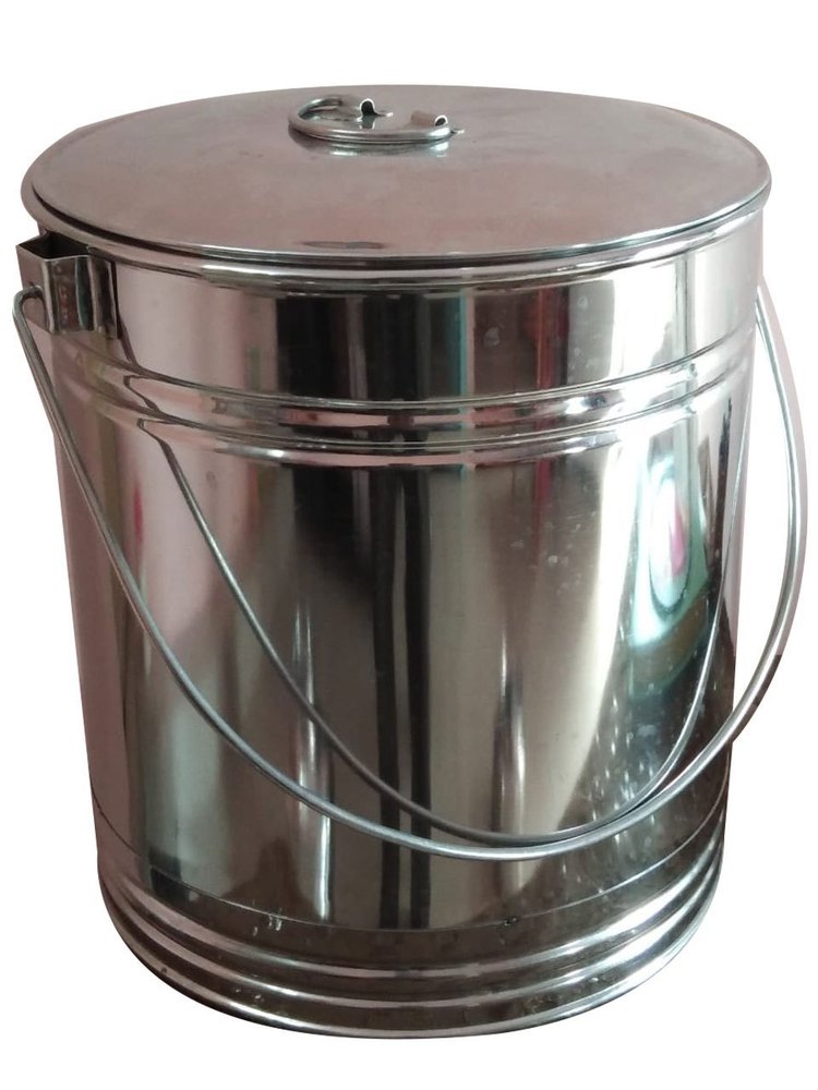 2 mm Stainless Steel Kitchen Drum, Capacity: 20 Liter