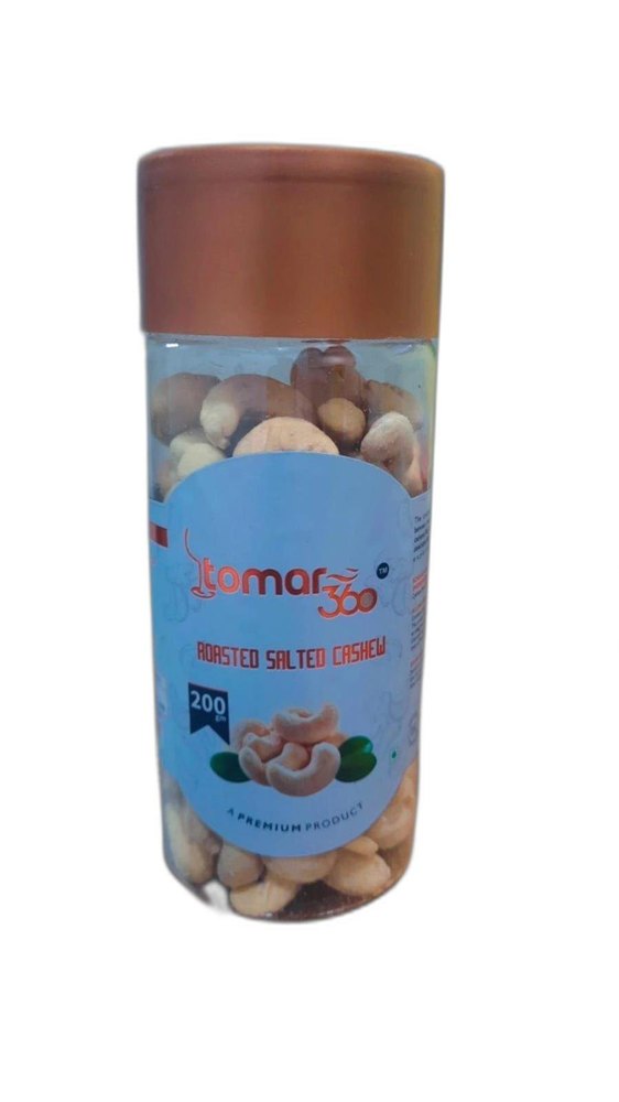 Tomar360 Salty Roasted cashew nuts, Packaging Size: 200 Grams, Packaging Type: Jar