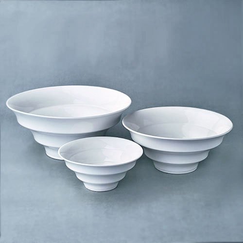 Porcelain Buffet Ware (Large) Step Bowl-PRCLT2456