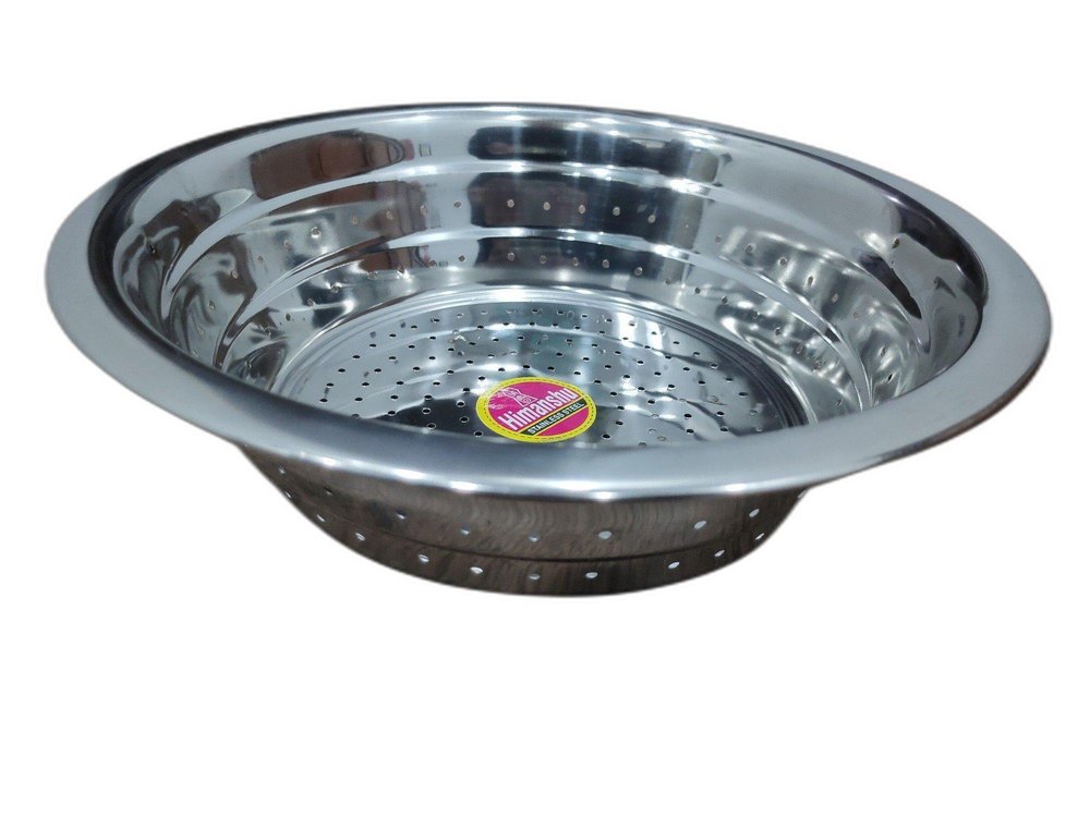 Himanshu Polished Stainless Steel Boya Chalni 18 Inch, For Home/Hotels/Kitchen