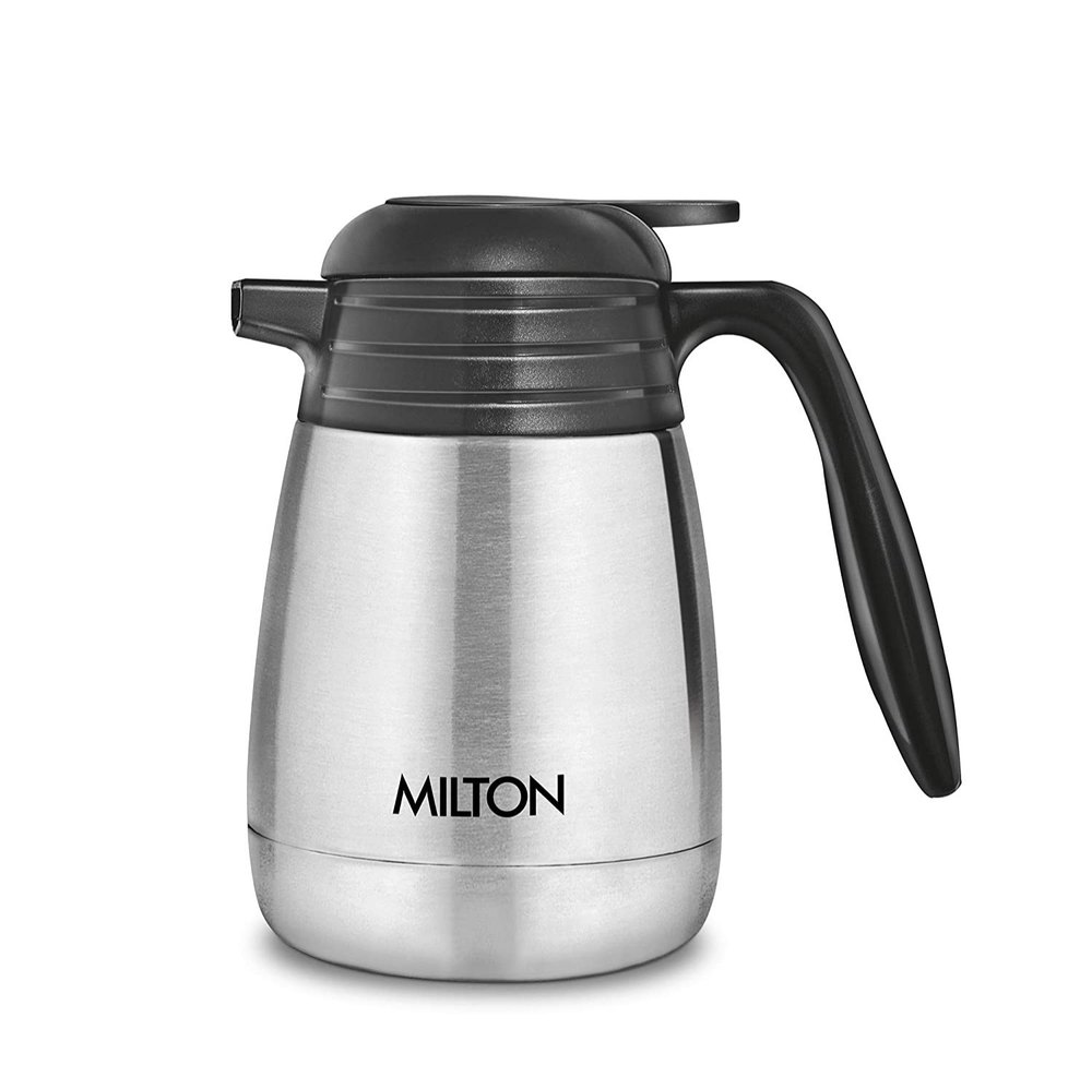 Milton Carafe 600 Thermosteel Hot Or Cold Flask, 600 Ml, Silver