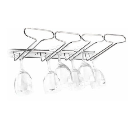 Rectangular Stainless Steel 4 Line Glass Holder