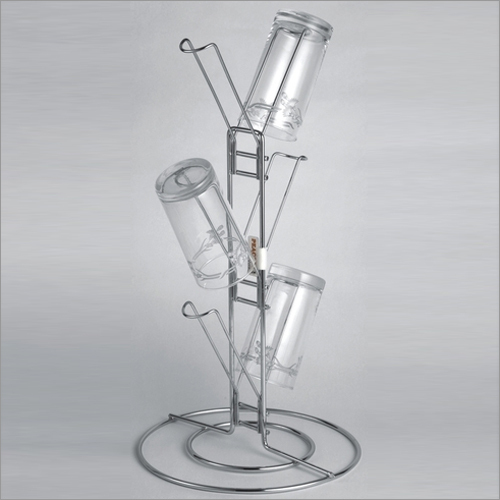 Standing Glass Holder 6 Line, For Kitchen img