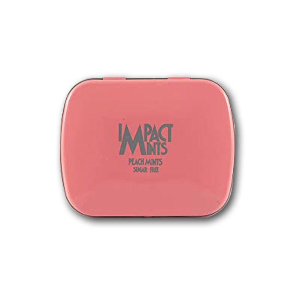 White Round Impact Mints Sugar-Free, Peach, 14 G, Packaging Type: Box