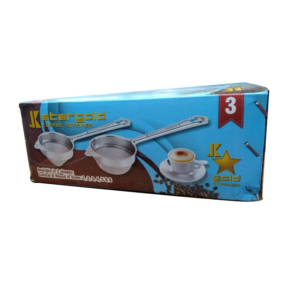 Round Stainless Steel Coffee Strainer, Capacity: 20 Gm