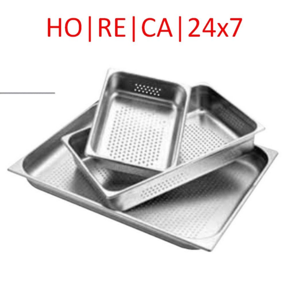 Horeca247 Silver Gn Pan Perforated