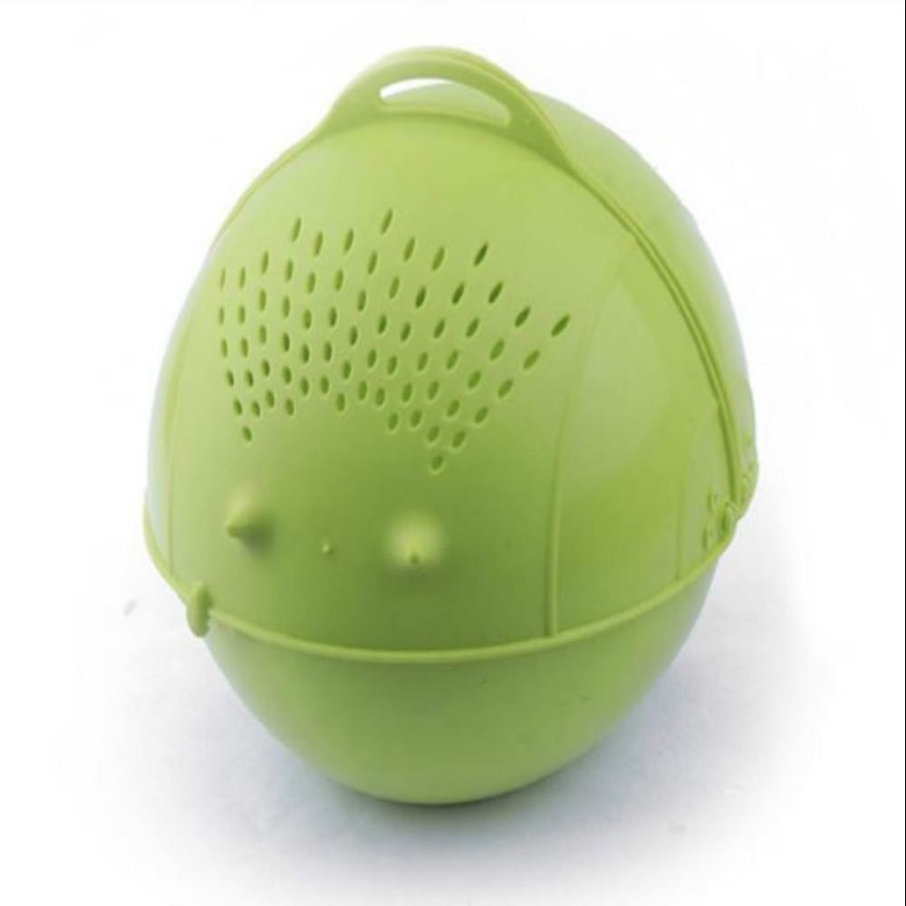 Light Green Plastic Drainer/Colander with lid (Green)