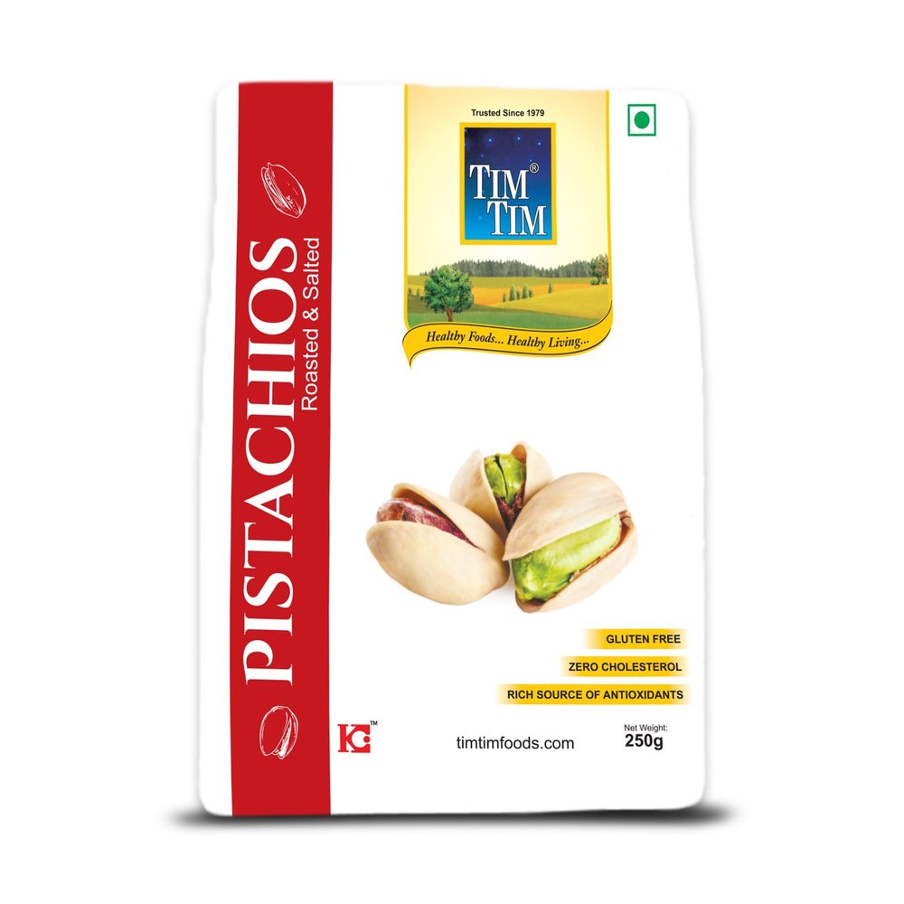 Tim Tim Pistachios USA, Roasted and Salted, Packaging Size: 250g