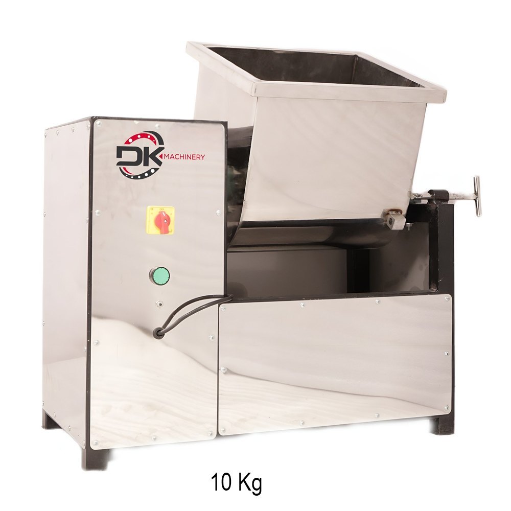 Silver Stainless Steel 10 Kg Flour Mixing Machine, For Restaurant