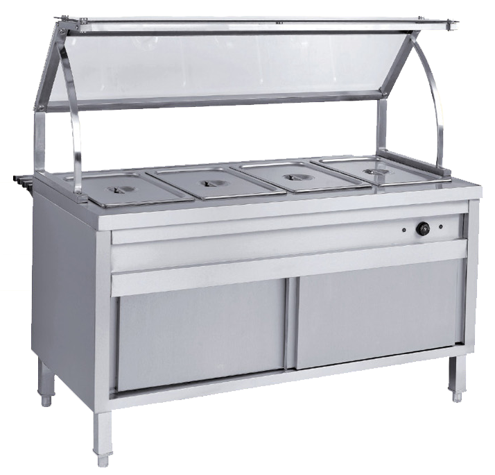 Silver Tray Slide Bain Marie, For Food Warming img