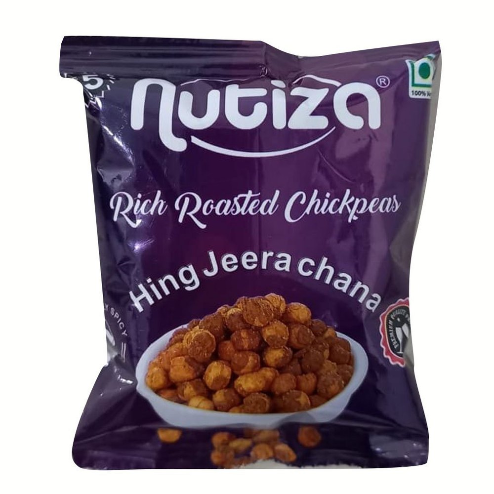 Nutiza Rosted Hing Jeera Chana, Packaging Size: 20g, Packaging Type: Packet