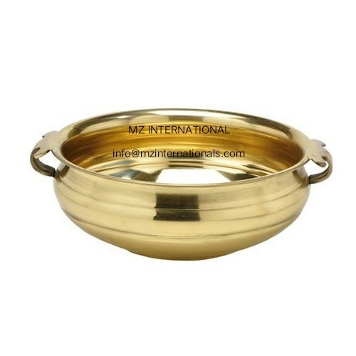 Golden Round Iron urli bowl, For Hotel
