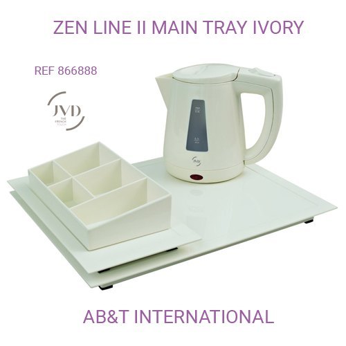 AV&T Ivory Hotel Tea Kettle Tray Sets, For Office, Size: 460mm(w) X 225(h) X 360(d)