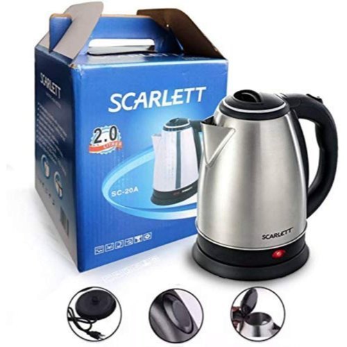 Silver Stainless Steel Tea Kettle, For Hotel