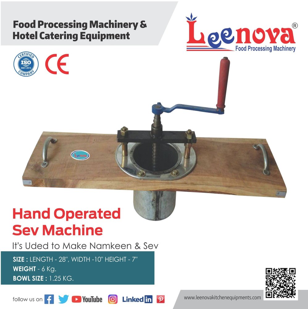Iron, MS Leenova Hand Operated Sev Machine