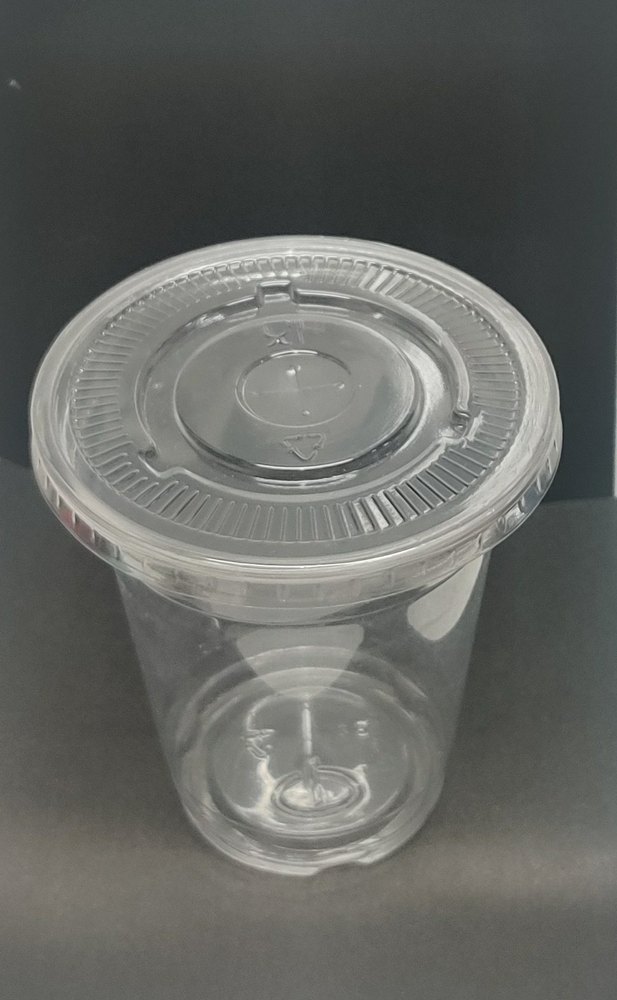 Transparent Round 350ml Pet Glass Lid, For Packaging img