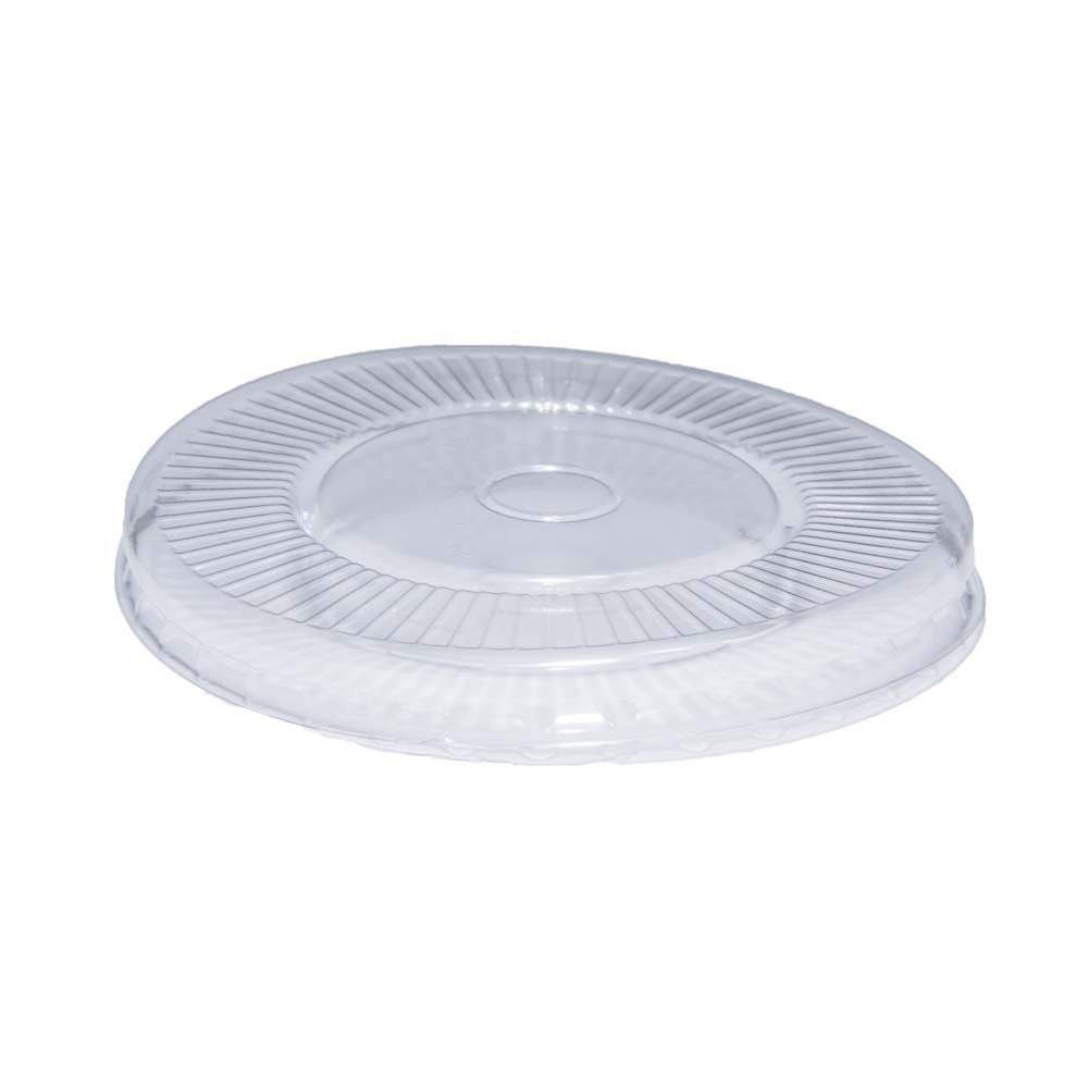 White Round Flat Plastic Glass Lid