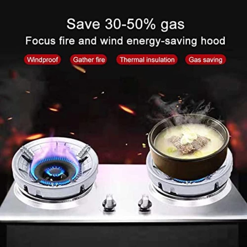 Silver Stainless Steel Gas Saver Burner stand, For Personal Use