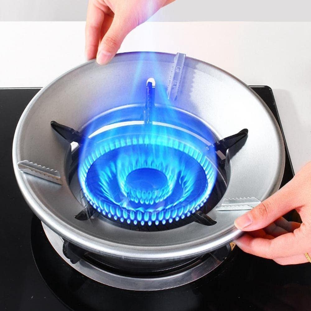 Plate Holder Round Silver Stainless Steel Gas Saver Burner stand, For Home