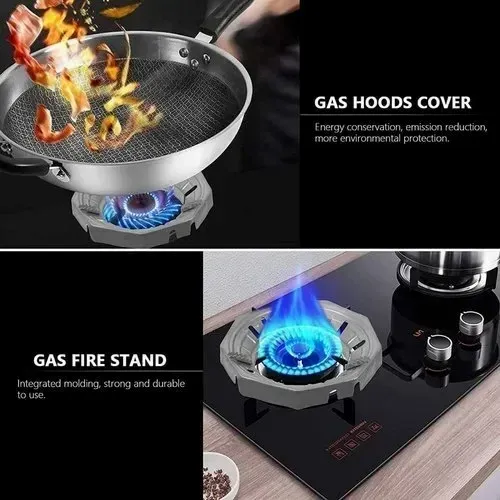 Round Silver Stainless Steel Gas Saver Burner stand, For Commercial