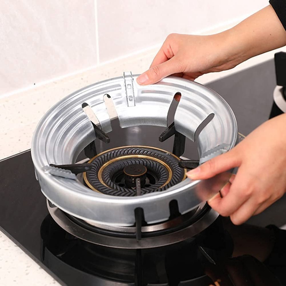 Silver Stainless Steel Gas Saver Burner stand