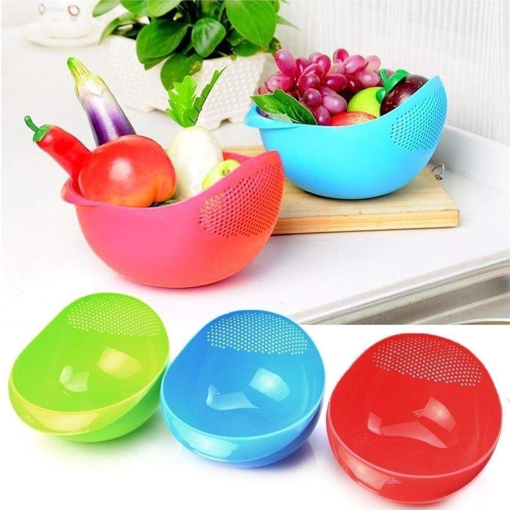 Plastic Multicolor Rice Bowl, For Home, Size: 10 Inch